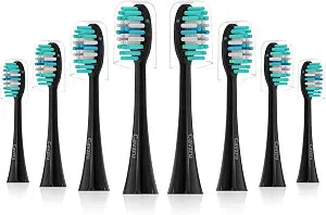 8 Pack Toothbrush Heads Compatible with AquaSonic Toothbrush Handle