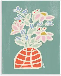 Bryce Flower Bouquet Floral, 11 x 14 Inch Mounted Print on Wall Plaque