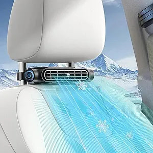 Car Seat Fan for Driver & Backseat - USB Powered with 3 Speed for Baby, Pet