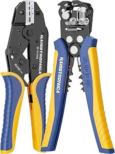 haisstronica Wire Stripper and Crimper Set, AWG 26-10 for Heat Shrink