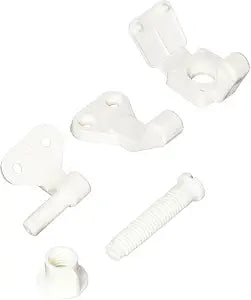 Danco 88018 Replacement Toilet Seat Hinges for Toilet Seats/Lids, White, set of 2