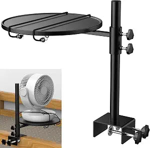 Bunk Bed Fan Holder, Fan Holder for Dorm Bed, Bunk & Lofted Bed, (Black)