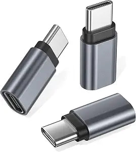 RUXELY USB Type C Extender Adapter 3Pack,Male to Female Extension Converter