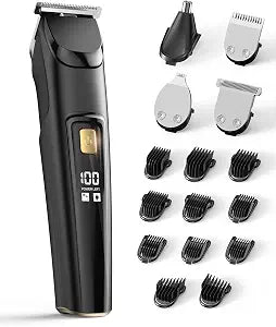 Beard Trimmer for Men, Fast Charging 4-in-1 Kit, 18 Lengths, Accessories