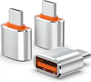 Duyasurs 3Pack Upgraded USB C to USB Adapter, High-speed data Transfer, USB C Male to USB 3.0 Female OTG Adapter for iPhone17 16 15, Mac, iPad, Samsung Galaxy S24 S25,Notebook, and More Type C Devices