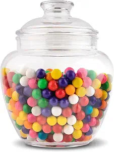 Modern Innovations 80-Ounce Candy & Cookie Jar with Lid, Premium Acrylic Clear Apothecary Jar, Wedding & Home Dcor Centerpiece, Cookie, Candy, Decorative Kitchen Storage Jar, Bathroom Organization