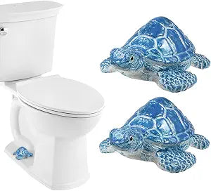 2Pcs Sea Turtles Toilet Bolt Cap, Ceramic Toilet Bolt Covers Replacement