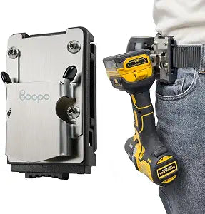 Drill Holder Belt Clip,Hook Holster for Cordless Drill Driver, Tape Measure,Quick Access Eletric Drill Clip on Belt,Fits Up to 2.1''