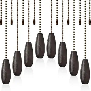 Boao Fan Pull Chain Extender Wooden,Coffee