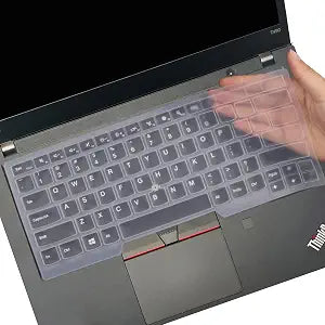 Keyboard Cover for Lenovo Thinkpad X1 Carbon 14" 2017 2018 2019 5th/6th/7th, ThinkPad X1 Yoga 2017 Gen, New S2, ThinkPad A475 L460 L470 T460 T460p T460s T470 T470p T470s 14" -Clear