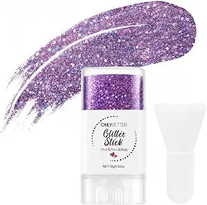 Purple Glitter Stick for Body Face Hair Glitter Makeup