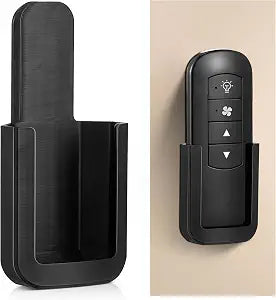 Saillong Ceiling Fan Remote Control Holder,Black,1 Pack