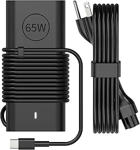 65W 60W USB C Laptop Charger Compatible with Dell Chromebook 3100 3300 3380 3400 3500 Latitude 5420 5430 5440 5450 5520 5530 5540 5550 7340 7420 7440 XPS 13 Computer Charger Type C AC Adapter