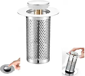 Bathroom and Kitchen Universal Pop-up Sink Drain Strainer Replacement