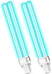 Qualirey 2 Pcs 9W UV G23 Light Bulb, Compatible with D200 R18 R18D R2000