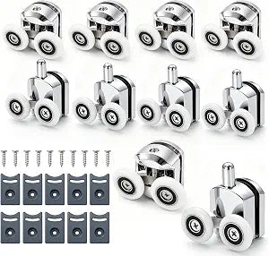 Covzoe 10 Pieces Shower Door Rollers Replacement Set