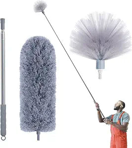 IVYROLL Cobweb Duster with Extension Pole