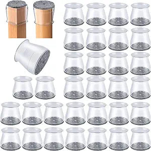 OASUM 32 Pcs Chair Leg Floor Protectors for Hardwood Floors, Silicone Large
