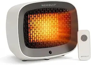 Small Space Heater with Magnetic Remote for Indoor Use