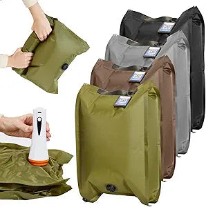 4 Pack Fabric Vacuum Storage Bags with Wireless Electric Pump Anti-Rip