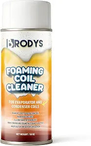 BRODYS Foaming AC Coil Cleaner, No Rinse Formula 18oz, 1 Pack, Cleans