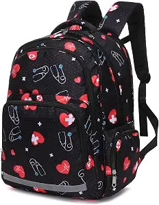Gatycallaty Nurse Backpack for Women Girls Laptop Work Bag College Nursing Assitant Cna Cma Home Health Hospital Commuter Essentials Gift (heart)