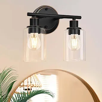 2-light Oil Rubbed Bronze Bathroom Light Fixtures for Vanity Mirror Sink