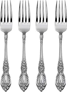 Oneida Wordsworth Dinner Forks Silverware Set for 4, Flatware
