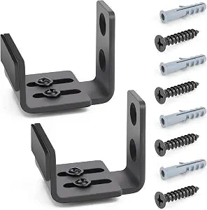 Sliding Barn Door Floor Guide, Adjustable Barn Door Guide Wall Mount, Suitable for Flexible Installation Between Doors and Cabinets2 Pack