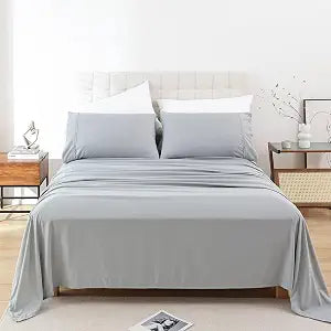 Twin Size Sheet Set, 3 Piece Soft Bed Sheets, Deep Pockets