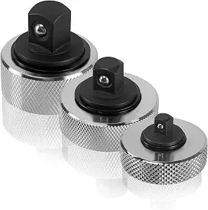 3 Pcs Mini Finger Ratchet Set 1/4" 3/8" 1/2" Drive Palm Ratchet Set Reversible Stubby Thumbwheel Ratchet Wrench Set Finger Socket Driver for Tight Spaces