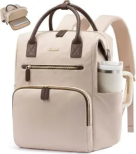 LOVEVOOK Laptop Backpack for Women with XL Cup Pocket, Work Travel College