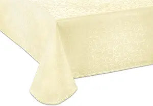 Lenox Opal Innocence 60"x140" Oblong Tablecloth, Ivory