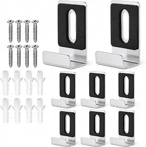 8Pcs Metal Mirror Clips, Mirror Holder Clips, 1/2" Wide Channel