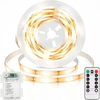 echosari 3.3FT Strip Lights Battery Operated with Remote for Cabinet Shelve