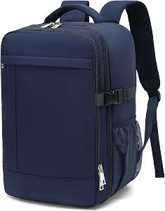 Travel Backpack for Women Men 18x14x8 Waterproof Carry On Backpack Airline Approved Personal Item Travel Bag 15.6 Inch Laptop Backpack Comfortable Mochila for Work Business Weekender, Dark Blue