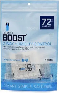 Integra Boost 72% RH 2-Way Humidity Control Pack, 8g, Pack of 6
