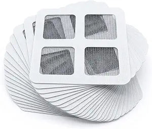 50Pcs Disposable Hair Drain Stickers Shower Drain Hair Catcher Mesh Stickers, Bathroom Drain Protector for Kitchen, Bathtub, Sink