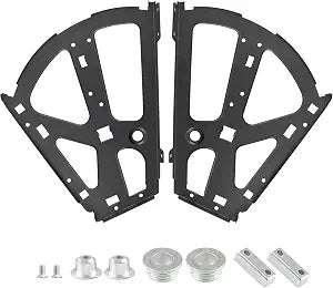 2 Layers Shoes Drawer Cabinet Hinges Flip Frames, Black, 1 Pair
