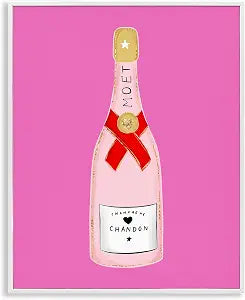 Fun Pink Champagne Glam, 16 x 20 Inch Framed Gicle Print