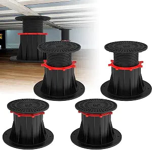 Linone 4 Pcs Adjustable Bed Frame Support Leg, 4.7" - 7.1"
