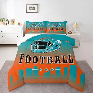 Erosebridal Football City Sports Bedding Set Twin for Kids Boys Girls Teen