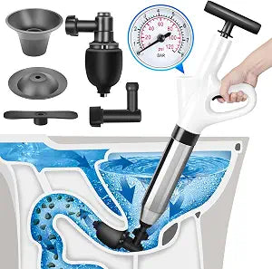 High Pressure Toilet Plunger, Air Drain Blaster & Toilet Unclogger Tool