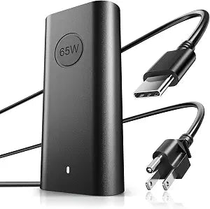 Replacement for Dell Laptop Charger 65W Watt USB Type C AC Power Adapter