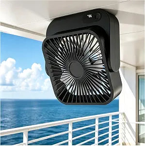 Cruise Ship Portable Magnetic-Fan: 5000mAh Rechargeable Fan