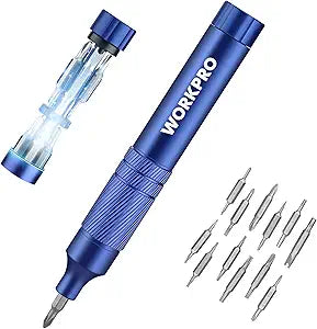 WORKPRO 24 in 1 Multi Bit Mini Screwdriver Set Magnetic, Blue