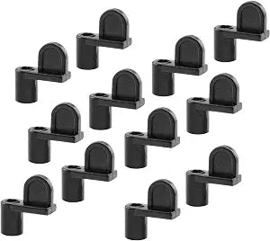 Prime-Line L 5639 Screen Clip, 3/8 In. Offset, Black, Diecast (12 Pack)