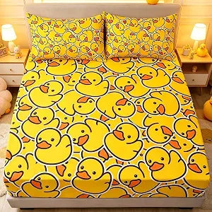 Twin Fitted Sheet Set, Rubber Duck, 3-Piece