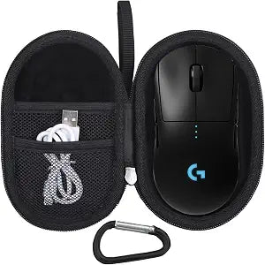 Mouse Case for Logitech G PRO X Superlight 2/2 DEX/ 2c for X Superlight for Pro 2 Lightspeed Wireless/Wired Gaming Mouse (Case Only) (Black)