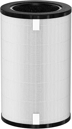 AP-T45 AP-T40FL HEPA Replacement Filter Compatible with 1461901 Homedics Total Clean 5-in-1 Air Cleaner Purifier, AP-T40 AP-T45WT AP-T40WT AP-T45-BK AP-T45-WT AP-T40WTAR, White, 1 Pack